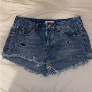 Ripped Jean Shorts